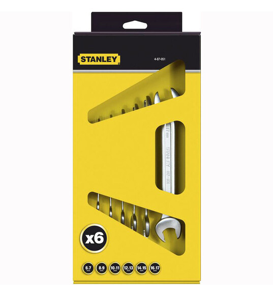 Набір ключів рожкових Stanley MaxiDrive Plus 6 шт. (4-87-051)