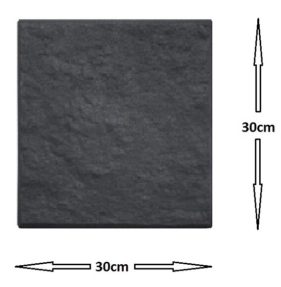 Декор MultyHome, плитка з каменю для садових доріжок 30х30 см, сіра (5907736265190) фото 7