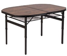 Стол складной Bo-Camp Melrose Oval 120x80 см, Black/Wood look (1404220) (DAS302785)