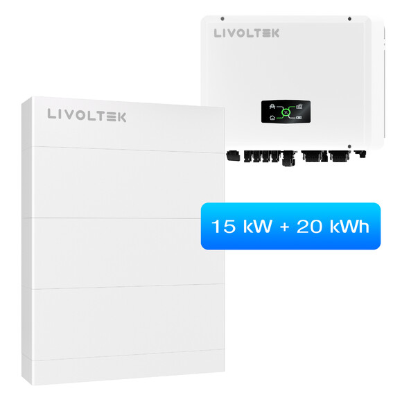 Гибридный инвертор Livoltek All-in-One ESS 3-Phase 15 кВт с АКБ 20 кВт·ч и BMS (3-Phase 15+20)