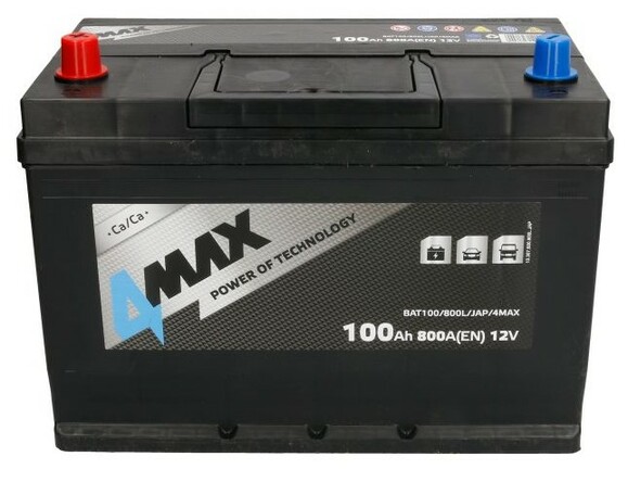 Автомобильный аккумулятор 4MAX BAT100/800L/JAP/4MAX  изображение 3