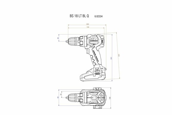 Аккумуляторный дрель-шуруповерт Metabo BS 18 LT BL Q (602334550) изображение 8