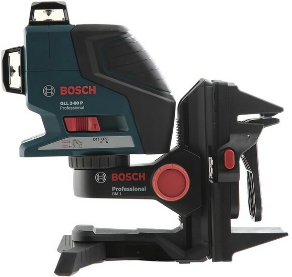 Линейный лазерный нивелир (построитель плоскостей) Bosch GLL 2-80 P + вкладка под L-Boxx (0601063204) изображение 4