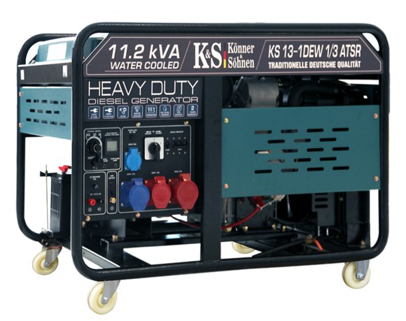 Дизельний генератор Konner&Sohnen KS 13-1DEW 1/3 ATSR (рідинне охолодження)