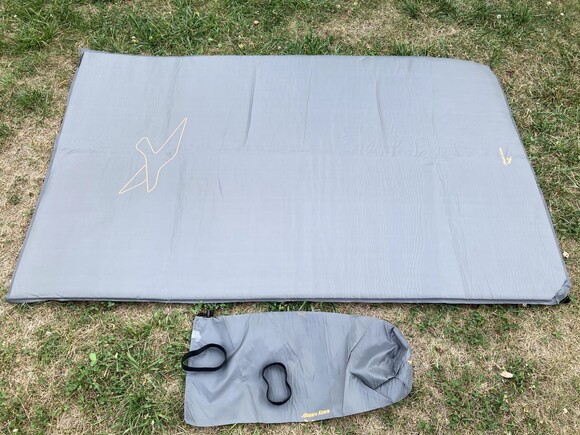 Килимок туристичний Easy Camp Self-inflating Siesta Mat Double 5 см Grey (300058) фото 4