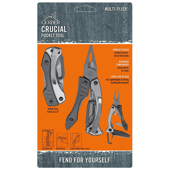 Мультитул Gerber Crucial Tool Grey Blister (31-000014) фото 7