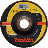 Лепестковый шлифовальный диск Makita 180х22.23 К60 цирконий (P-65589)