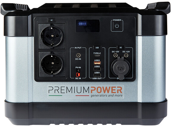 Зарядна станція Premium Power PB1000N (1100 Вт·год / 1000 Вт) фото 3