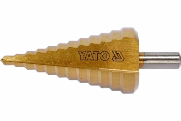 Сверло по металлу ступенчатое YATO HSS 4241, 6-38 мм (YT-44740) изображение 2