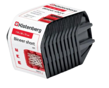 Набір контейнерів Kistenberg Bineer short  180х98х118 мм, чорний, 10 шт (KBISS12-S411 10)