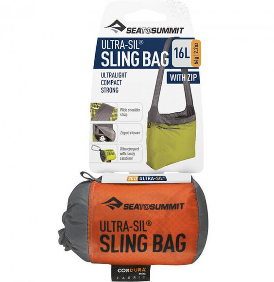 Сумка складана Sea To Summit Ultra-Sil Sling Bag Orange, 16 л (STS AUSLINGBGOR) фото 4