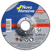 Диск шлифовальный по металлу NovoAbrasive STANDARD 27 14А, 115х6х22.23 мм (NAB11560)
