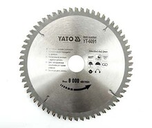 Диск пильний YATO по алюмінію 200х30х3.0х2.2 мм, 60 зубців (YT-6091)