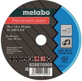 Відрізний диск Metabo Flexiarapid Super Inox 76 мм, 5 шт. (626870000)