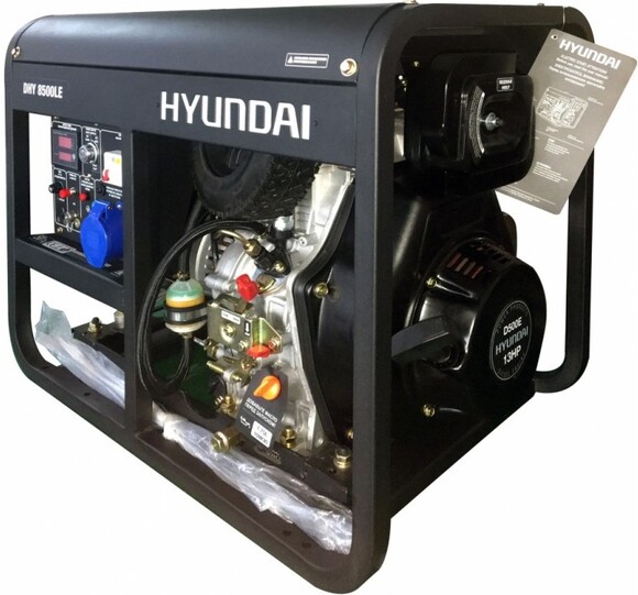 Дизельний генератор Hyundai DHY 8500LE фото 6