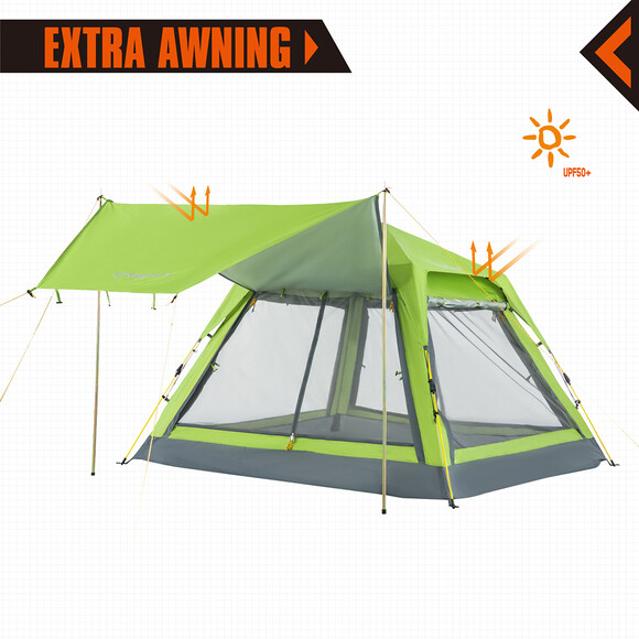 Палатка KingCamp Positano (KT3099) Green изображение 5