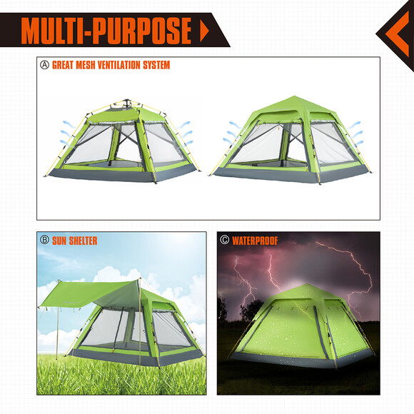Палатка KingCamp Positano (KT3099) Green изображение 6