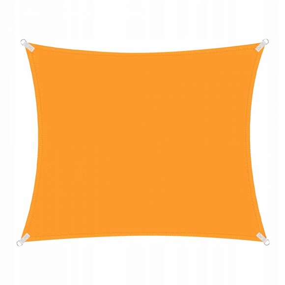 Тент-парус теневой для дома, сада и туризма Springos Orange 3x3 м (SN1031) изображение 2