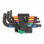 Набір Г-подібних ключів Wera BlackLaser 950/9 Hex-Plus Multicolour 2 (05133164001)