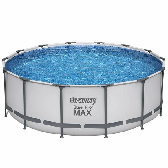 Каркасный бассейн Bestway (427х122 см) с картриджным фильтром, тентом и лестницей (5612X)