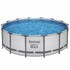Каркасный бассейн Bestway (427х122 см) с картриджным фильтром, тентом и лестницей (5612X)