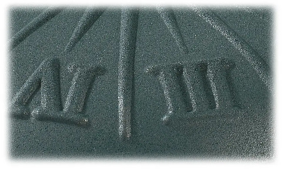 Подставка для зонта бетонная Time Eco TE-С2-15, зеленая с часами (4000810119356) изображение 2