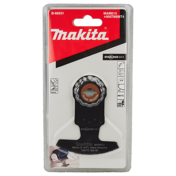 Пильное полотно Makita MAM013 68х30 мм K40 Starlock Max (B-66531) изображение 2