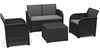 Набір садових меблів Rosalie 5 seater set with storage table, графіт (254096)