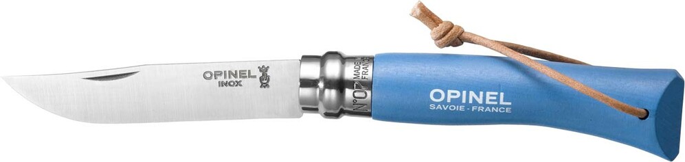 

Нож Opinel №7 Inox Trekking, голубой (204.63.98)