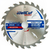 Пильный диск WellCut Standard 24Т, 210x30 мм (WS24210)