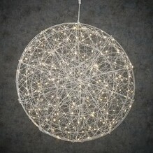 Куля декоративна Luca Lighting, срібна, мерехтлива, 60 см (8718861660982)