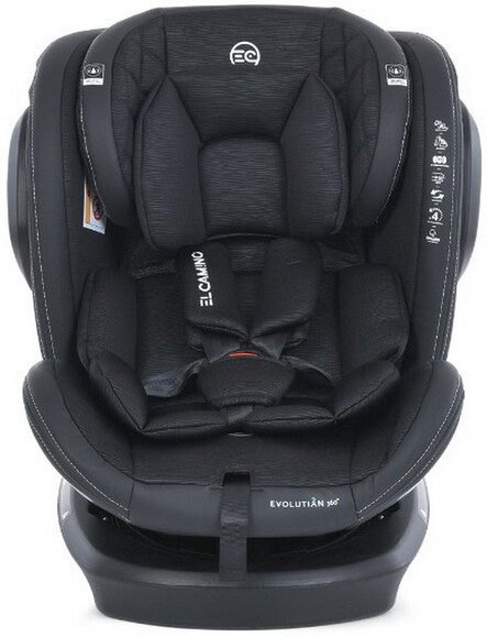 Автокресло El Camino ME 1045-1 EVOLUTION 2 360 ISOFIX (black striped), 0-36 кг изображение 2