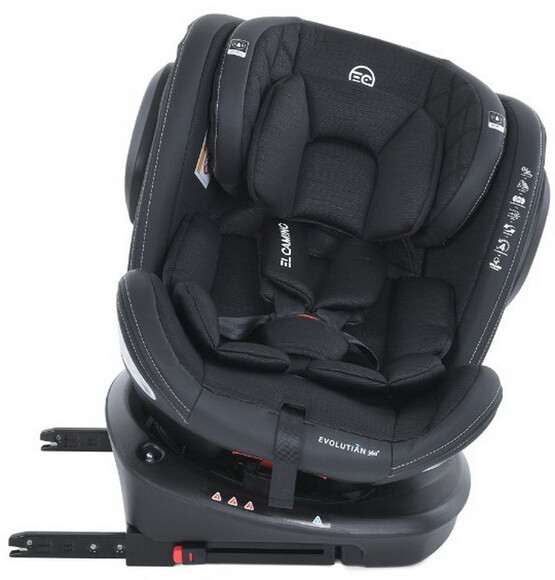 Автокресло El Camino ME 1045-1 EVOLUTION 2 360 ISOFIX (black striped), 0-36 кг изображение 5