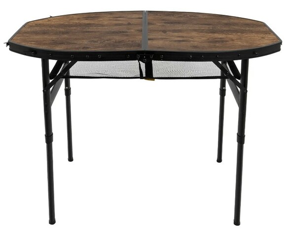 Стіл складаний Bo-Camp Woodbine Oval 100x70 см, Black/Wood look (1404185) (DAS302783) фото 2