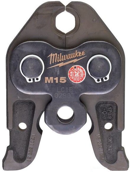 Змінні прес-кліщі Milwaukee J18-M15, для опресовування труб (4932430246)