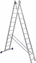 Алюминиевая двухсекционная лестница Техпром 5212 2х12