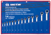 Набор ключей King Tony с трещеткой 14 предметов (12214MRN)
