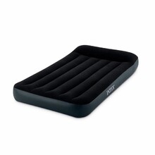 Полутороспальный надувной матрас Intex 137x191x25см Pillow Rest Classic Airbed + встроенный электронасос 220В (64148)