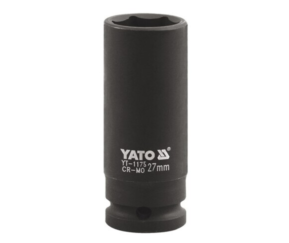 Головка торцевая Yato удлиненная 27 мм (YT-1175)