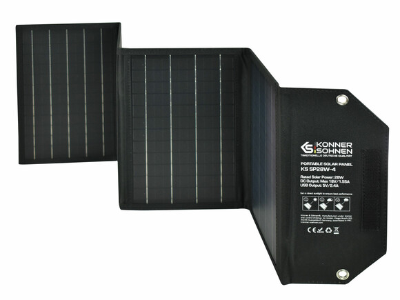 Портативна сонячна панель Konner&Sohnen KS SP28W-4 фото 5