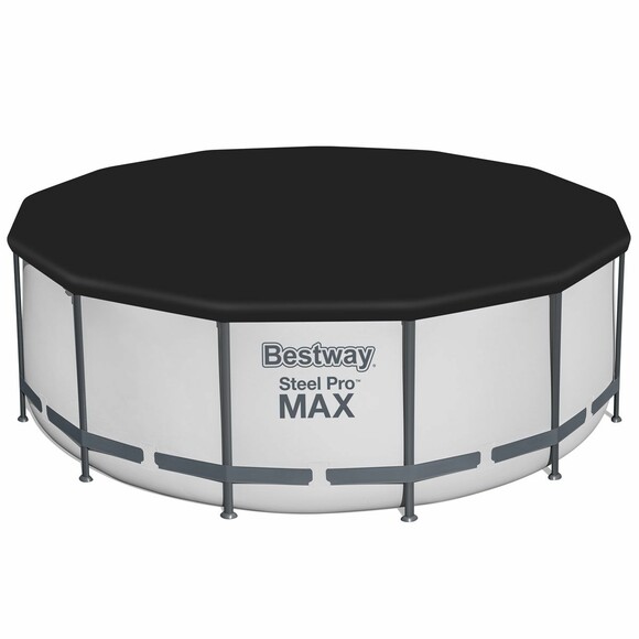 Каркасний басейн Bestway Steel Pro Max (396х122 см) з картриджним фільтром, сходами та захисним тентом (5618W) фото 3