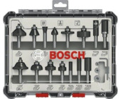 Набор фрез Bosch смешанный 6 мм, 15 шт. (2607017471)