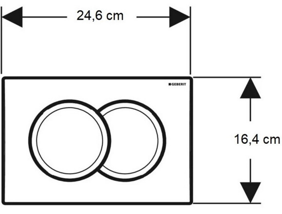 Клавиша смыва Geberit Delta01 (115.107.21.1) изображение 3