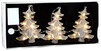 Набор елочных игрушек Luca Lighting Три маленькие елки, 17 см, 3 шт. (белый) (8718861498646)