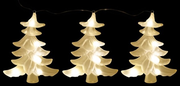Набор елочных игрушек Luca Lighting Три маленькие елки, 17 см, 3 шт. (белый) (8718861498646) изображение 2