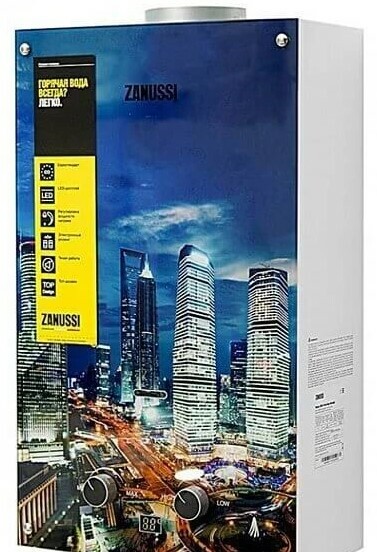 

Газовый проточный водонагреватель Zanussi GWH 10 Fonte Glass Metropoli