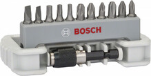 Набор бит Bosch Extra Hard 12 шт. PH/PZ/T/S + быстросменный держатель (2608522130)