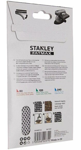 Сетка шлифовальная 3 шт. Stanley (STA39097) изображение 2