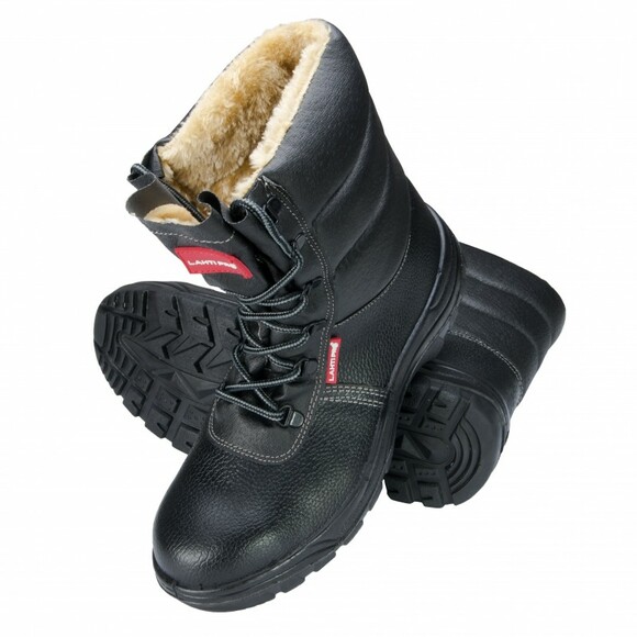 Ботинки рабочие Lahti Pro кожаные зимние р.41 защита подошвы и носка длинные черные (L3030241)