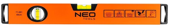 Уровень Neo Tools алюминиевый 40 см (71-081)